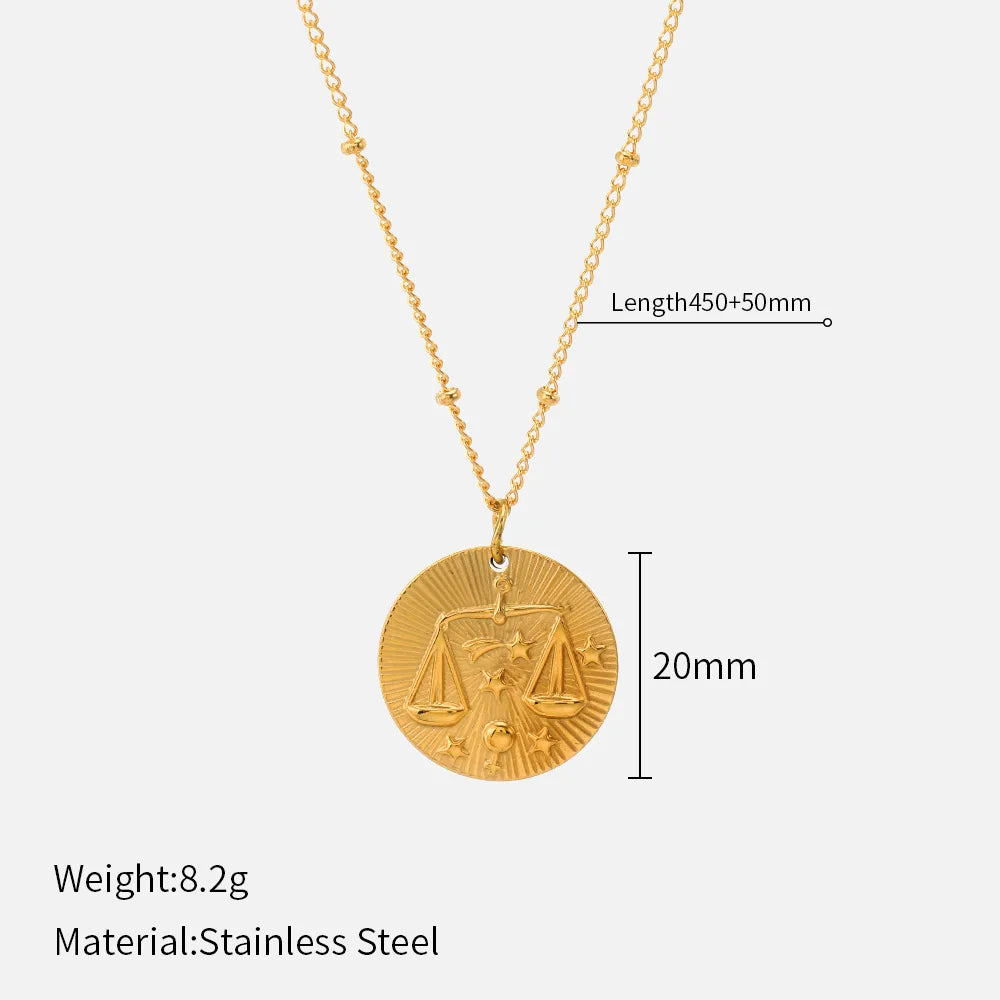 Your Sign, Your Story Zodiac Coin Necklace