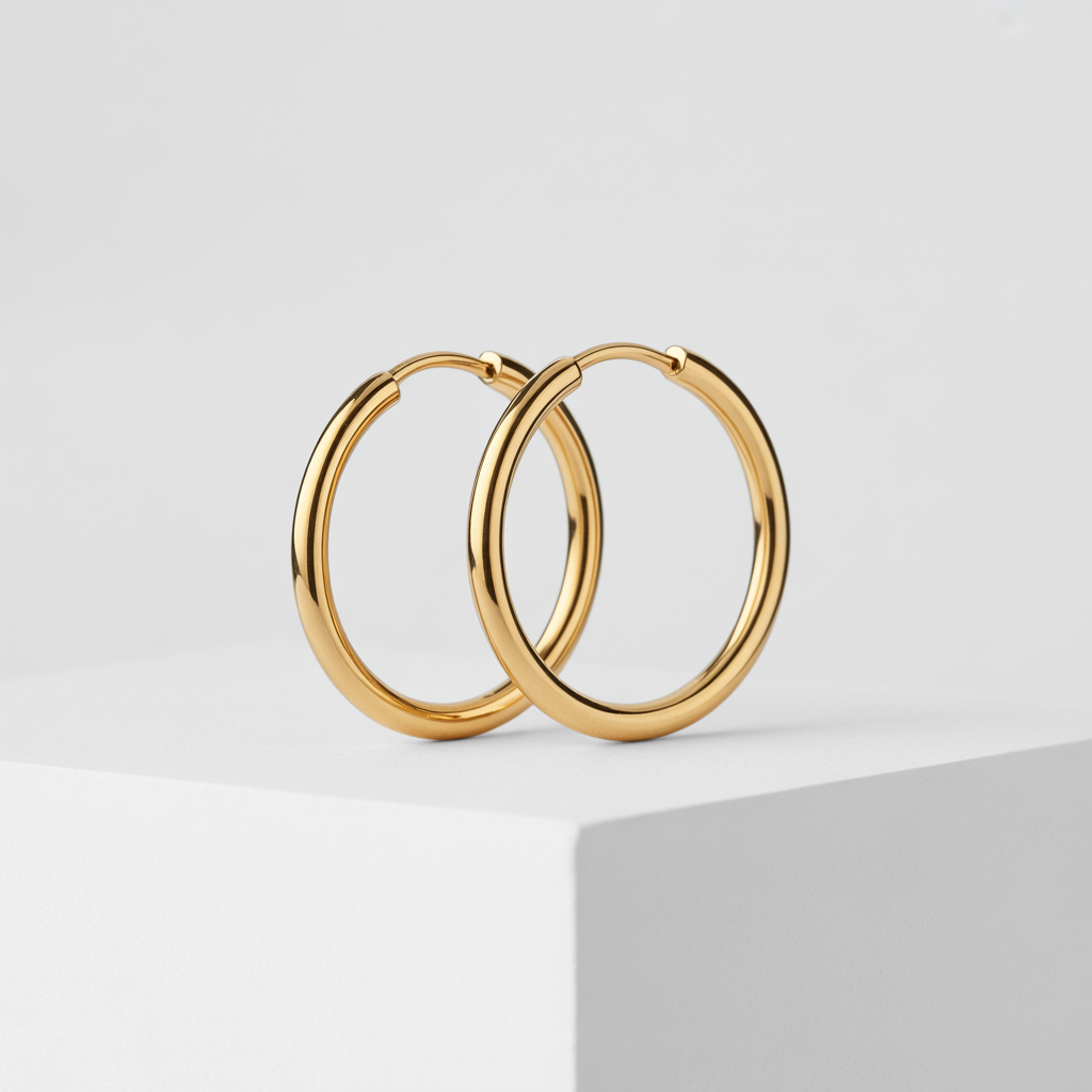 Everyday Elegance, Effortless Style Classic Smooth Hoop Earrings