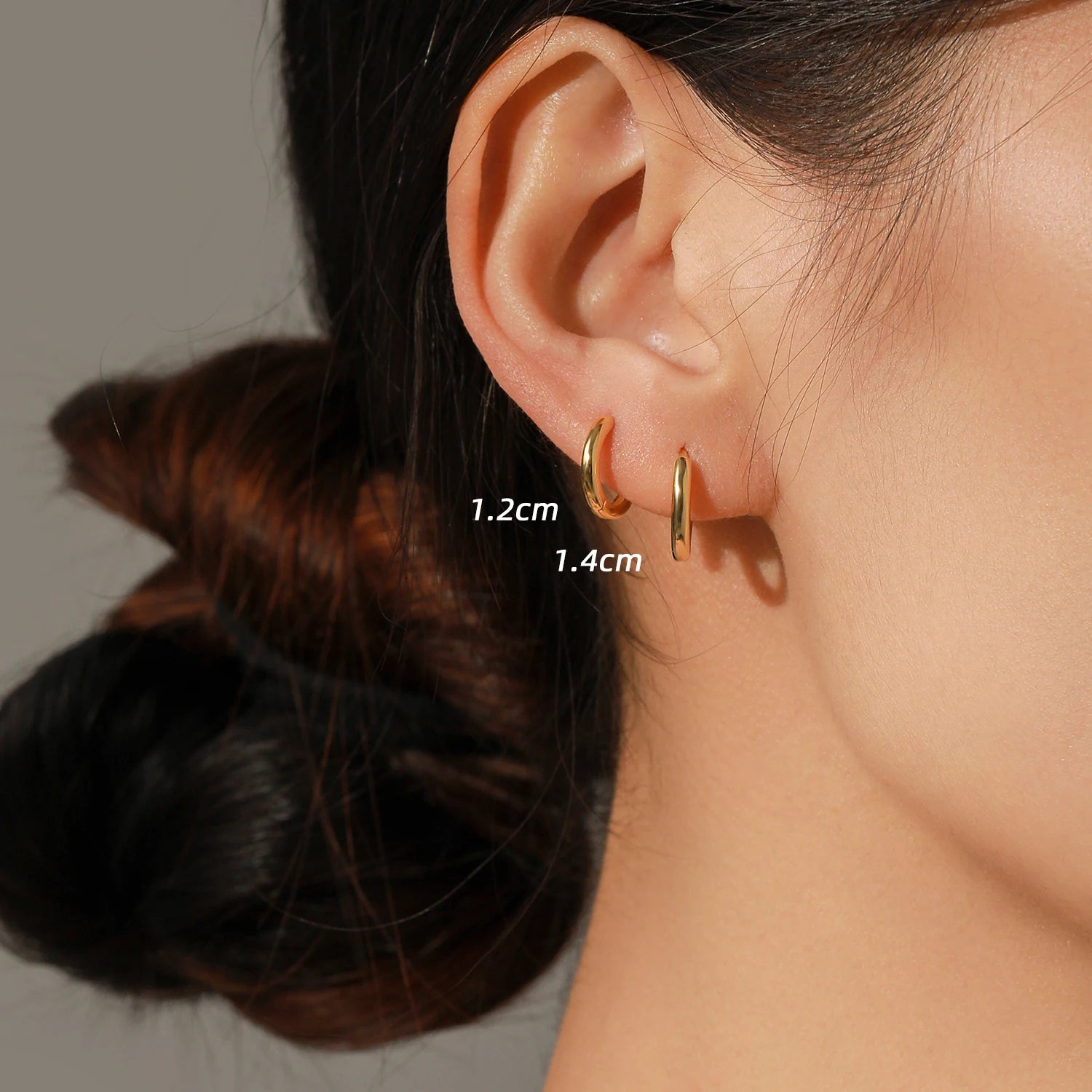 Classic Gold Circle Hoop Earrings