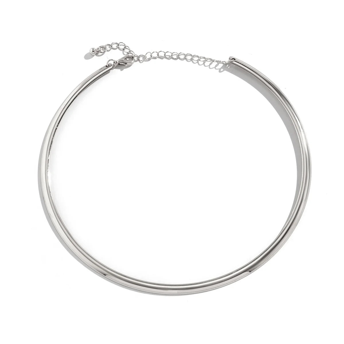 Elegant Simple Chunky Circle Torques Necklace Collar