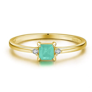 Gianna Emerald Tourmaline ring - MySilverStandard