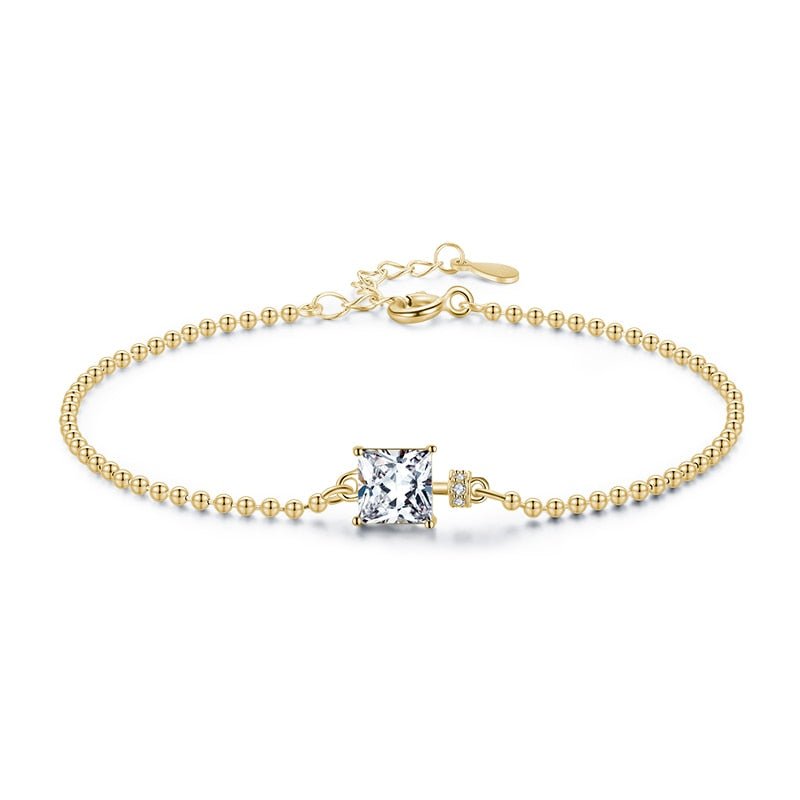 Linda Square Gem Bracelet - MySilverStandard