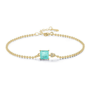 Valerie Square Turquoise Bracelet - MySilverStandard